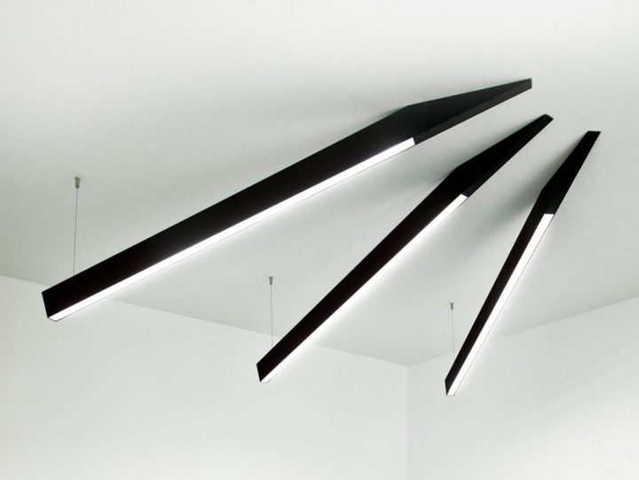 Angle Beam Ceiling Lamp, Dark