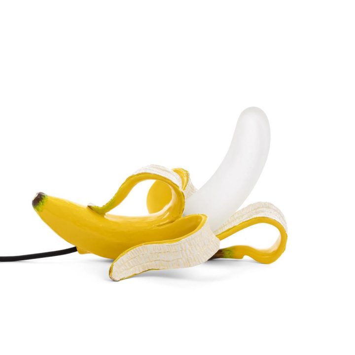 Banana Lamp Yellow Huey Table Lamp, Seletti