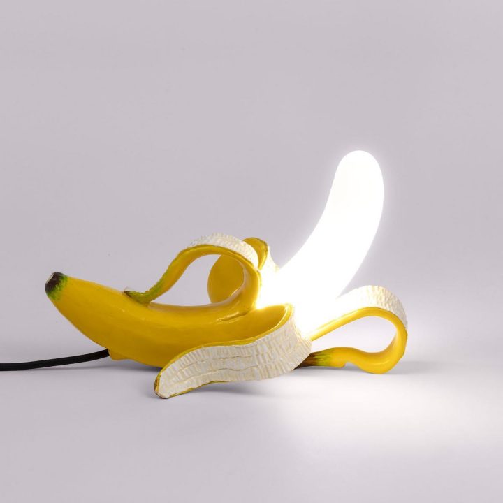 Banana Lamp Yellow Huey Table Lamp, Seletti