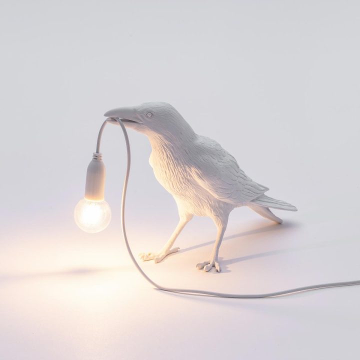 Bird Lamp Waiting Table Lamp, Seletti