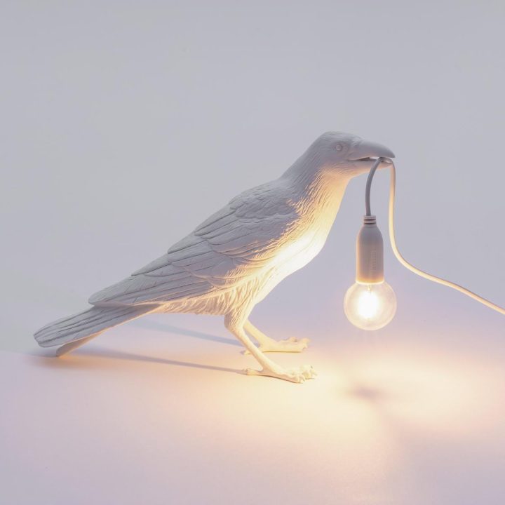 Bird Lamp Waiting Table Lamp, Seletti