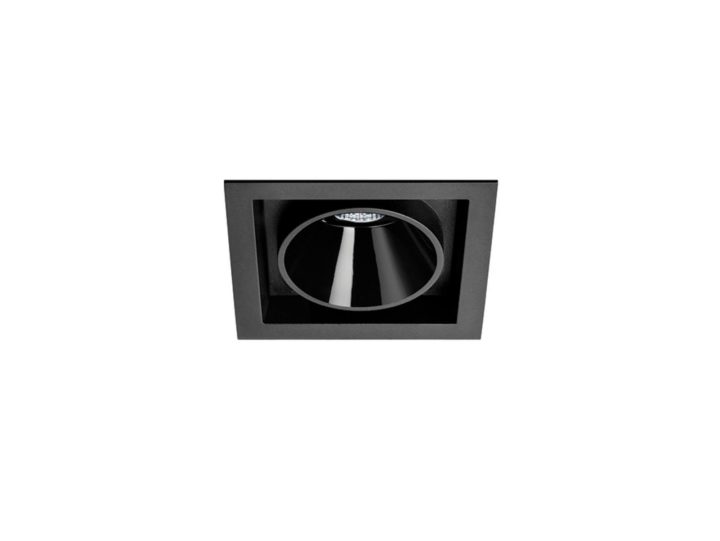 Black Foster Recessed 1 Spotlight, Arkoslight