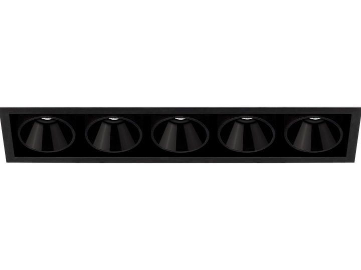 Black Foster Recessed 5 Spotlight, Arkoslight