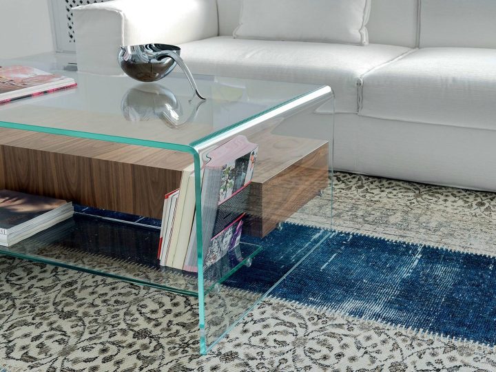 Bridge With Drawer And Shelf Coffee Table, Sovet