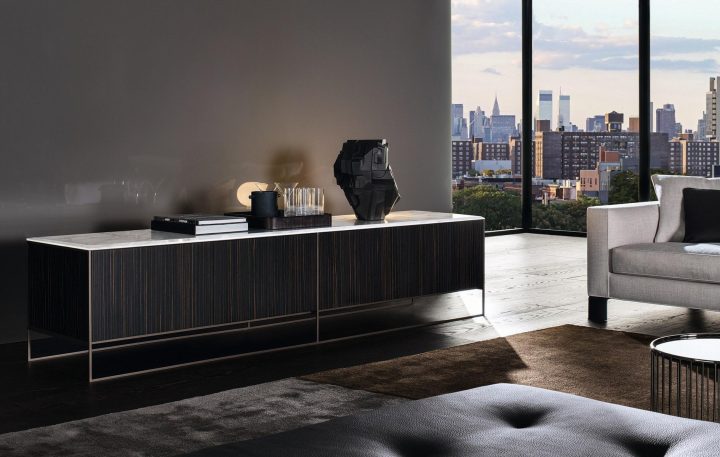 Calder Bronze Sideboard, Minotti