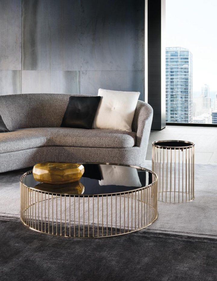 Caulfield Gold Coffee Table, Minotti