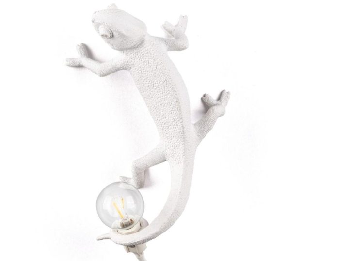 Chameleon Going Up Wall Lamp, Seletti