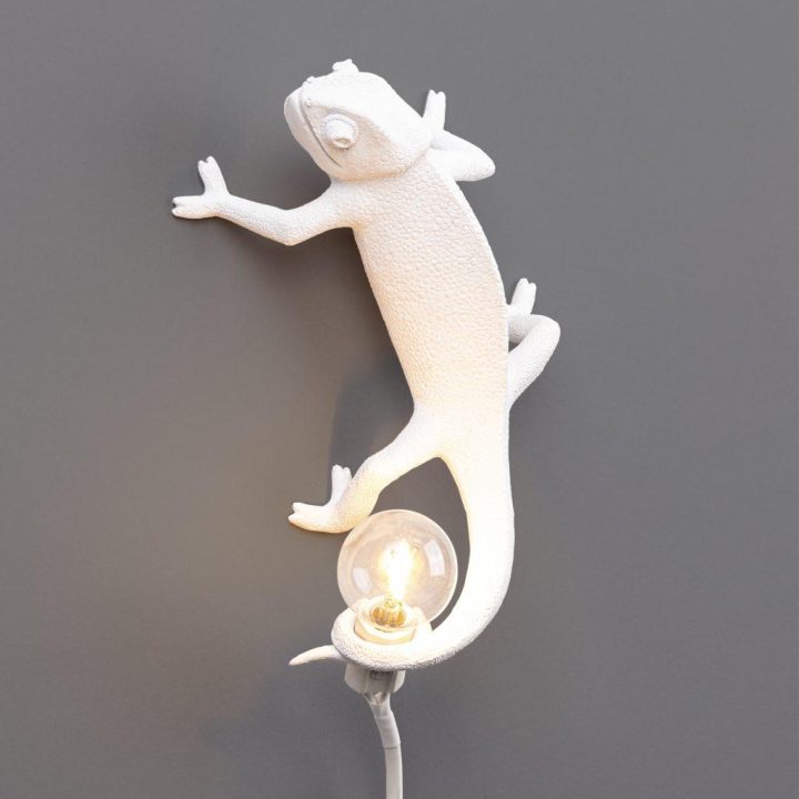 Chameleon Going Up Wall Lamp, Seletti