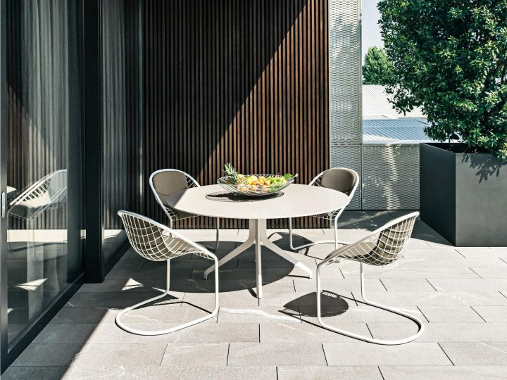 Claydon Outdoor Garden Table, Minotti