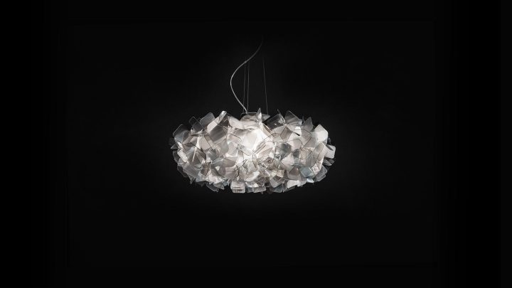 Clizia Fumé Large Pendant Lamp, Slamp