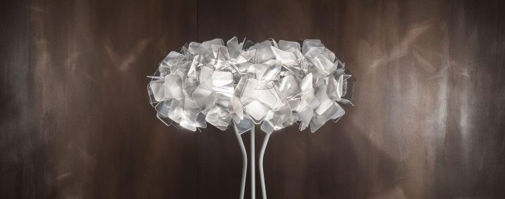 Clizia Fumé Floor Lamp, Slamp