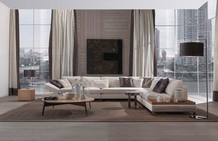 Davis Top Flat Sofa, Frigerio