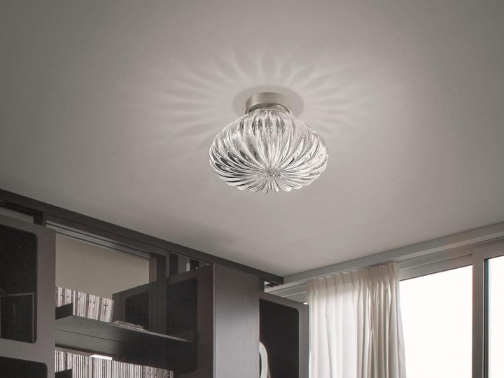 Diamante Pl Ceiling Lamp, Vistosi