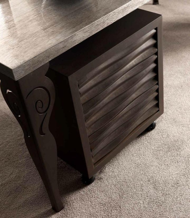 Ebon Bedside Table, Corte Zari