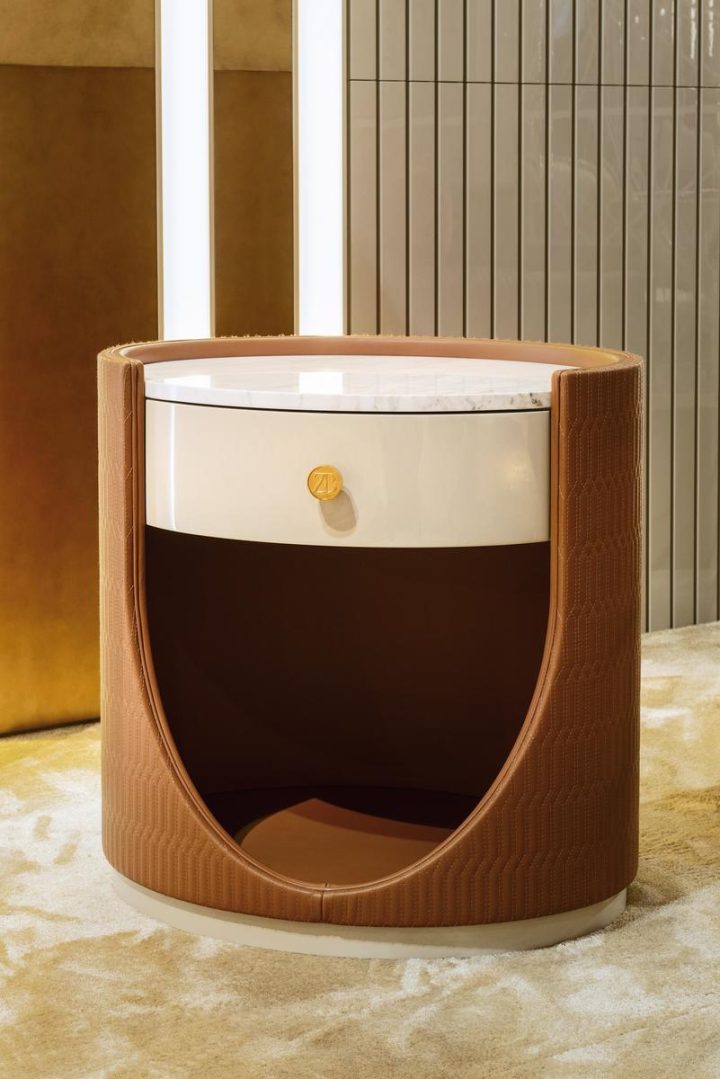 Elypse Bedside Table, Bruno Zampa