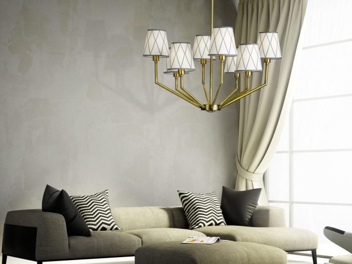 Epoque 555/8 Pendant Lamp, Possoni Illuminazione