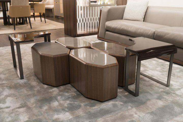 Esedra Set Coffee Table, Bruno Zampa