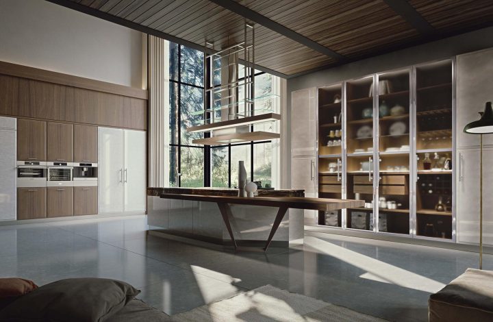 Essenza Supernatural Pearl And Walnut Kitchen, Martini Interiors