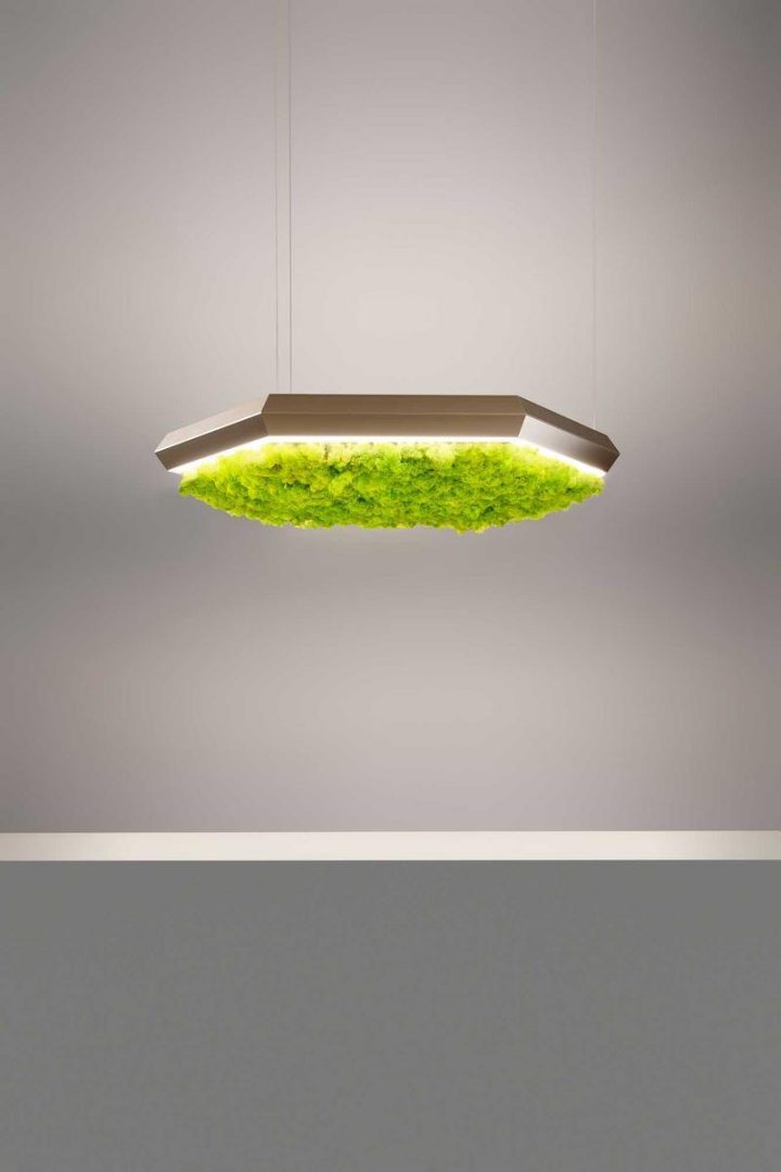 Exagon Silence Green Pendant Lamp, Olev