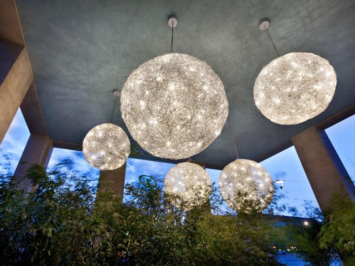 Fil De Fer Ip65 Outdoor Pendant Lamp, Catellani & Smith