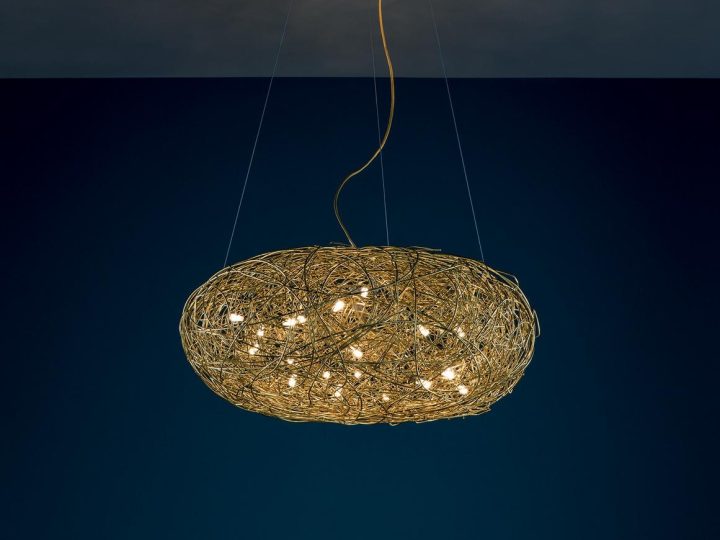 Fil De Fer Ovale Pendant Lamp, Catellani & Smith