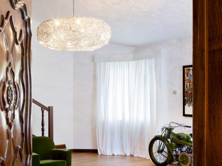 Fil De Fer Ovale Pendant Lamp, Catellani & Smith