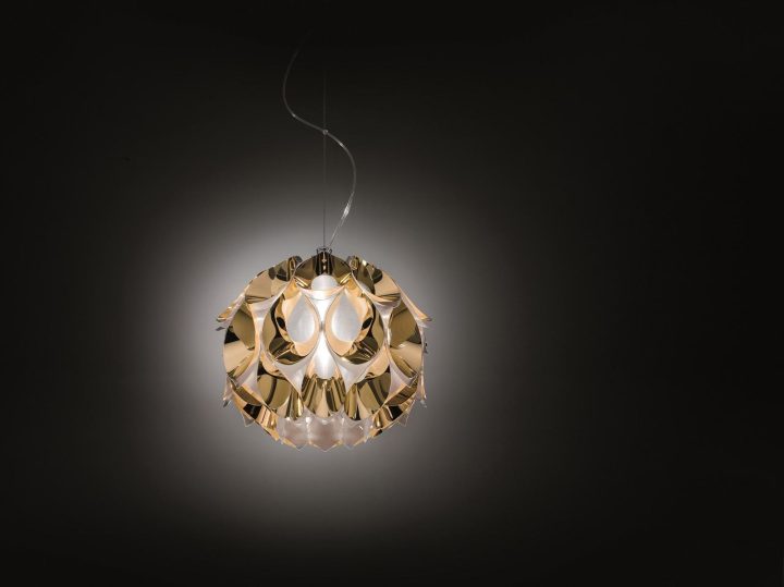 Flora Gold Pendant Lamp, Slamp