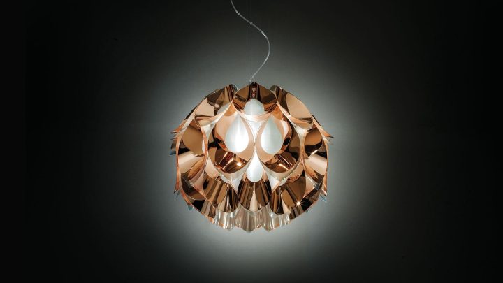 Flora Medium Copper Pendant Lamp, Slamp