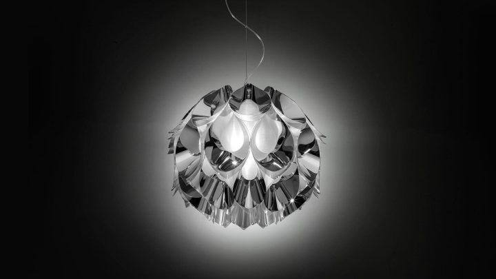 Flora Medium Silver Pendant Lamp, Slamp