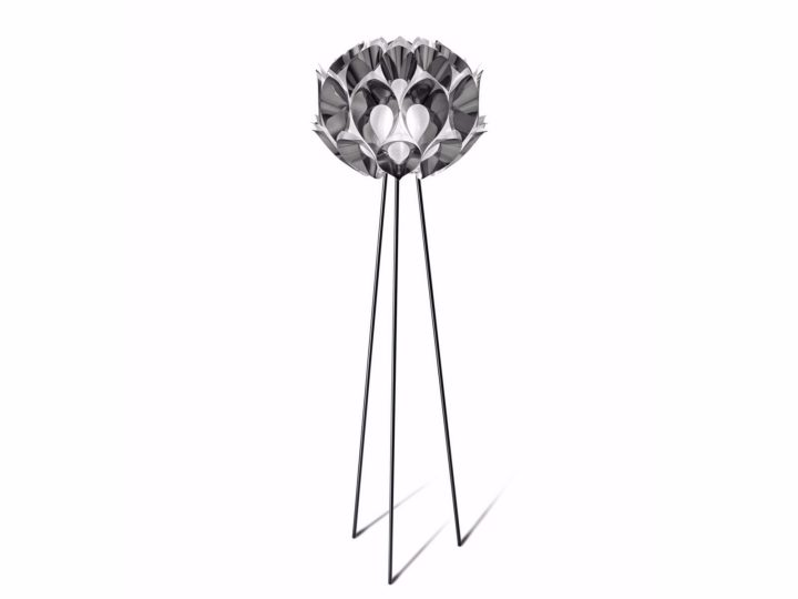 Flora Pewter Floor Lamp, Slamp