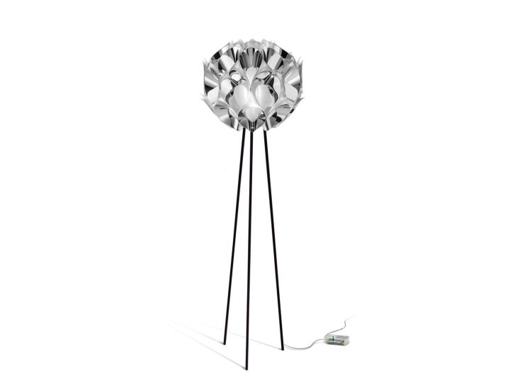 Flora Silver Floor Lamp, Slamp