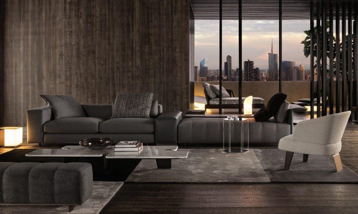 Freeman Seating System Sofa, Minotti