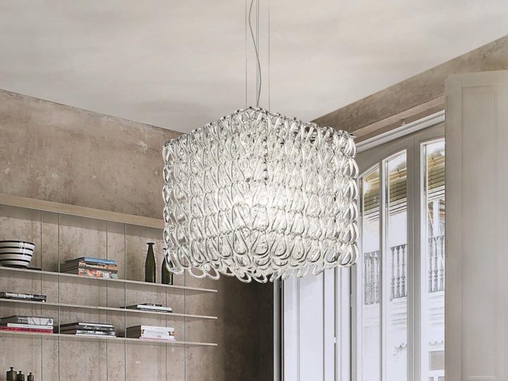 Giogali Sp Cub Pendant Lamp, Vistosi