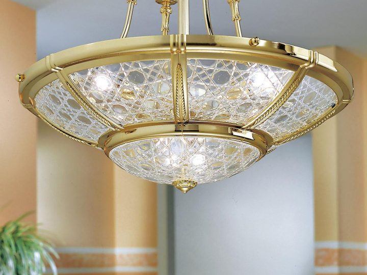 Giotto 1898/6 C Pendant Lamp, Possoni Illuminazione