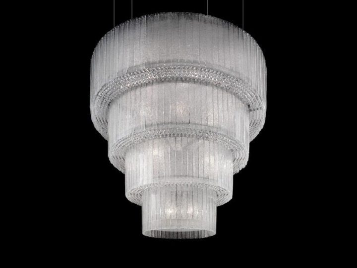 Glass Ve 1120 28 Pendant Lamp, Masiero