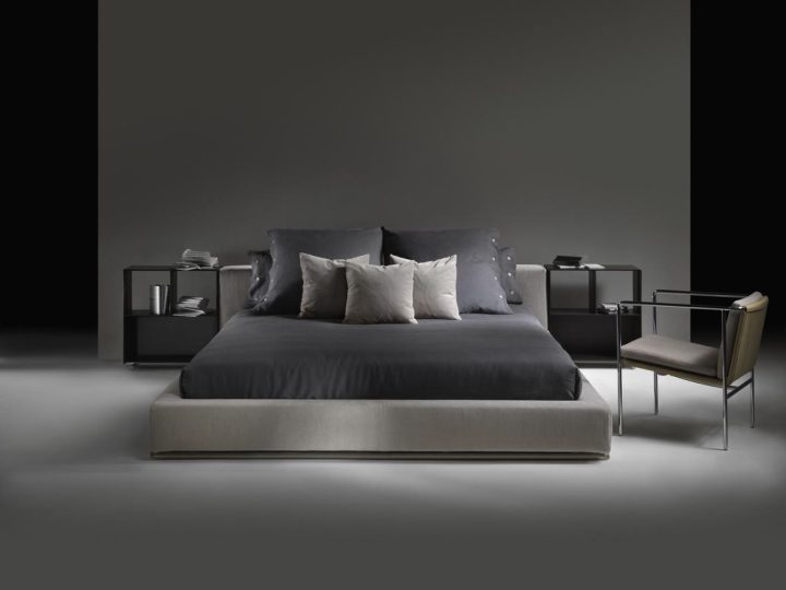 Groundpiece Slim Bed, Flexform