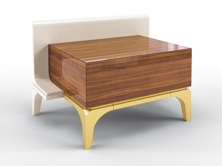 Horizon Bedside Table, Bruno Zampa