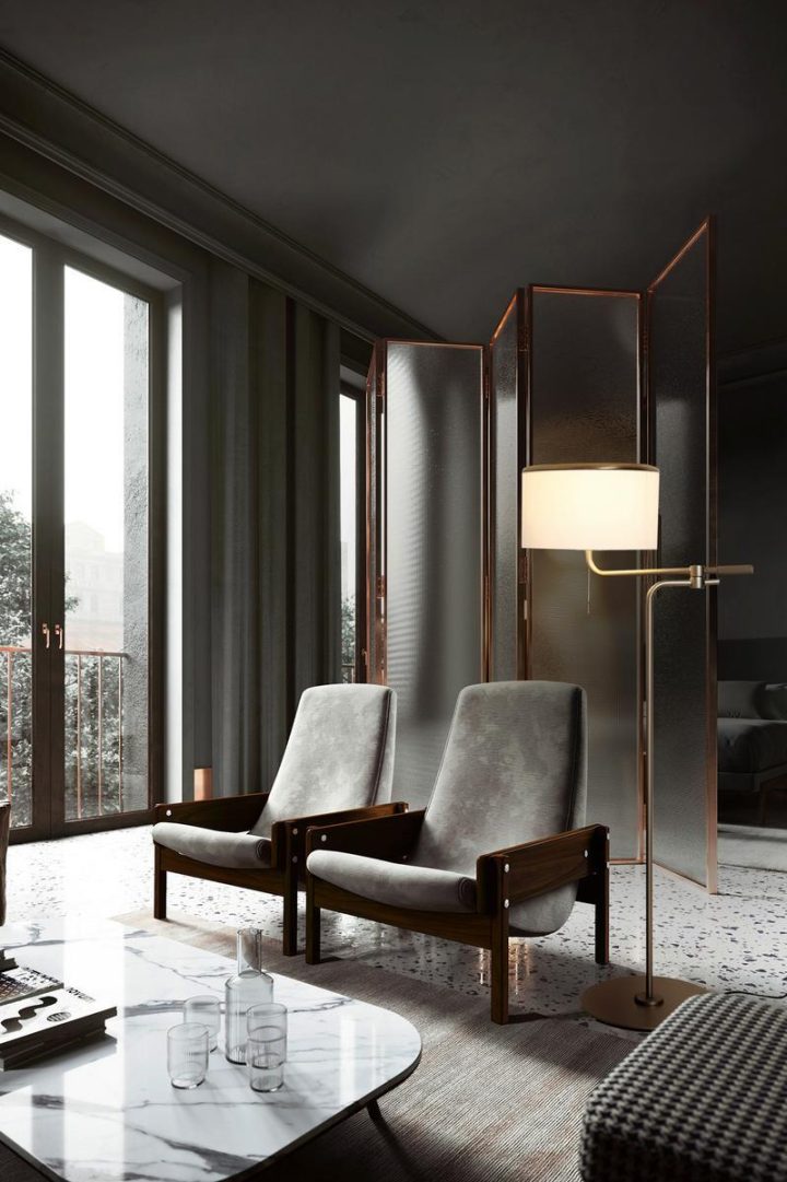 Josephine Floor Lamp, Contardi