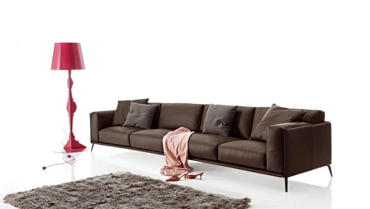 Kris Leather Low Sofa, Ditre Italia