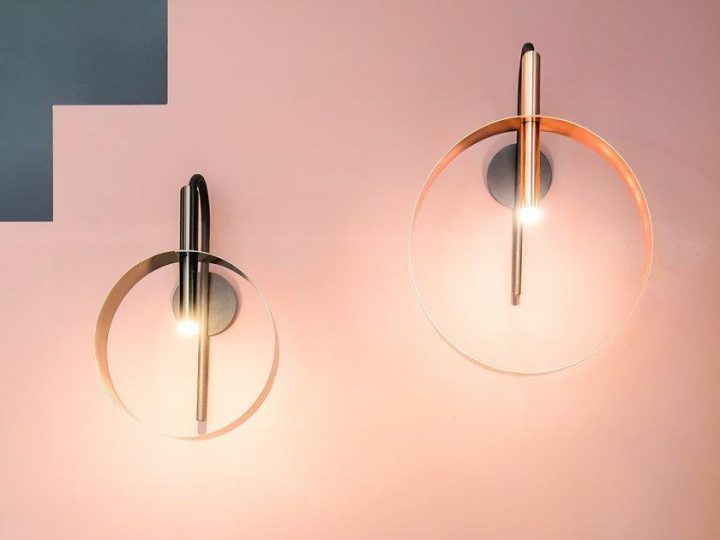 Led Loop Applique Wall Lamp, Riflessi