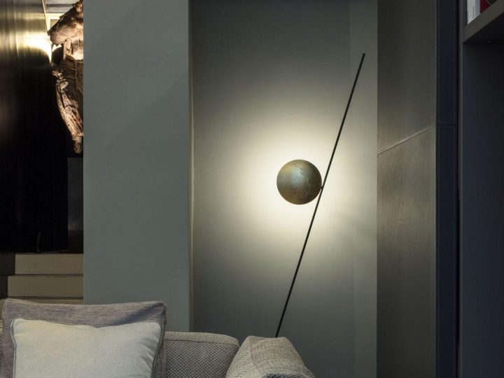 Lederam F1 Floor Lamp, Catellani & Smith