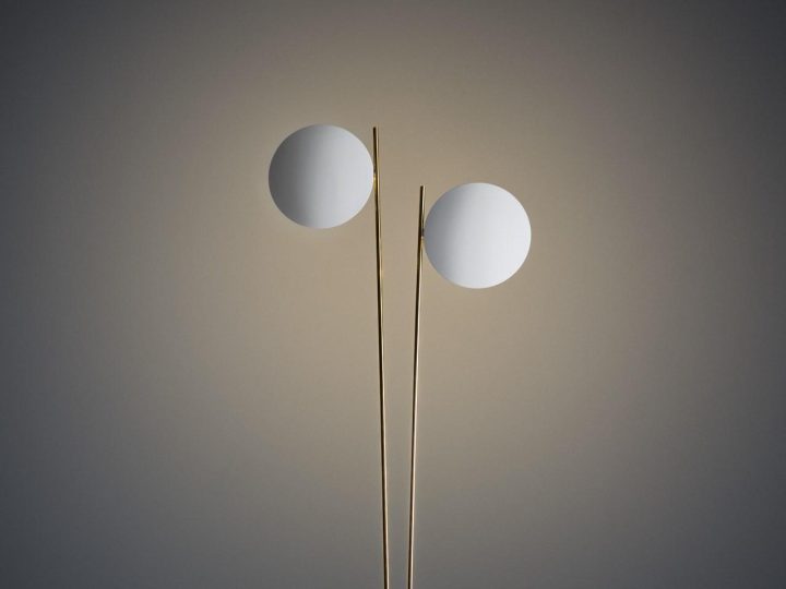 Lederam F2 Floor Lamp, Catellani & Smith