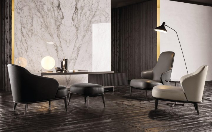 Leslie Armchairs Armchair, Minotti