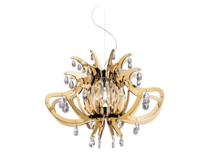 Lillibet Gold Pendant Lamp, Slamp