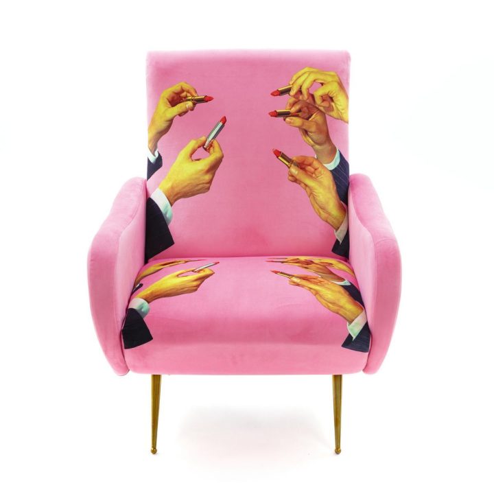 Lipstick Pink Armchair, Seletti