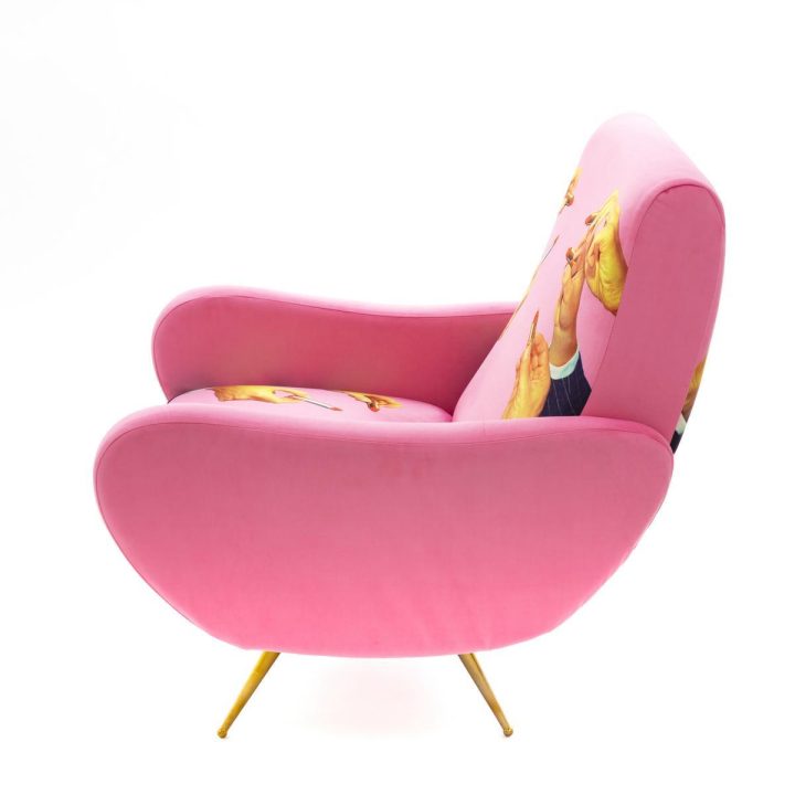 Lipstick Pink Armchair, Seletti