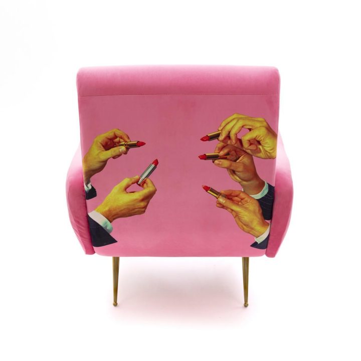 Lipstick Pink Armchair, Seletti