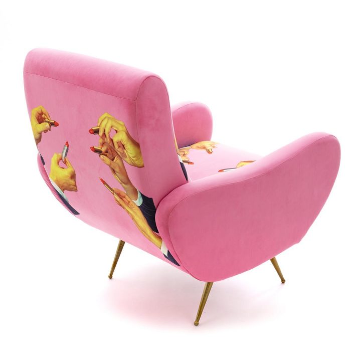 Lipstick Pink Armchair, Seletti