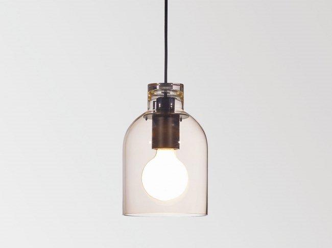 Mantello Glass E27 Pendant Lamp, Delta Light