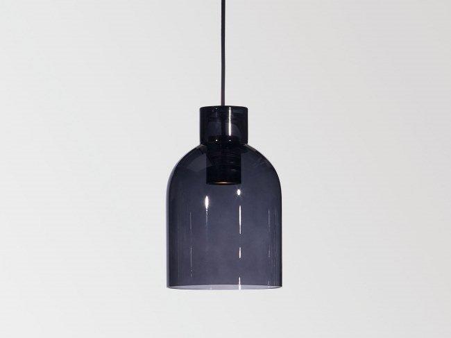 Mantello Glass Led Pendant Lamp, Delta Light